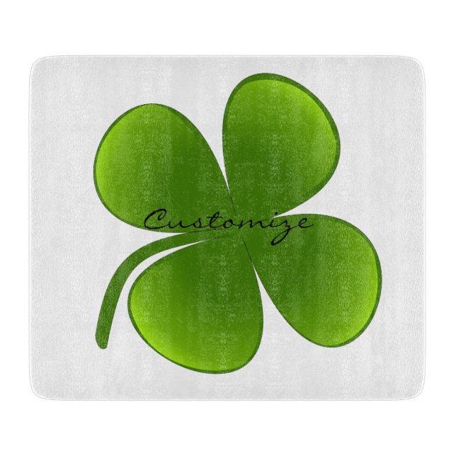 St Patrick's Day Shamrocks Thunder_Cove Cutting Board (Front)