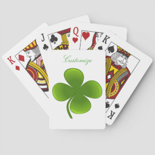 St Patrick's Day Shamrocks Thunder_Cove Playing Cards