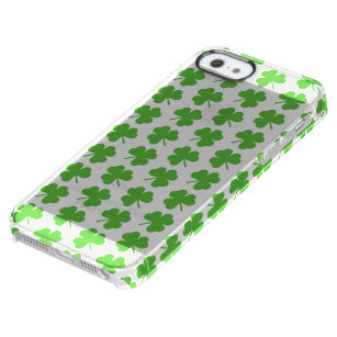 St. Patrick's Day Shamrocks  Clear iPhone SE/5/5s Case