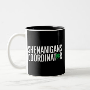 St. Patrick's Day Shenanigan Coordinator Two-Tone Coffee Mug