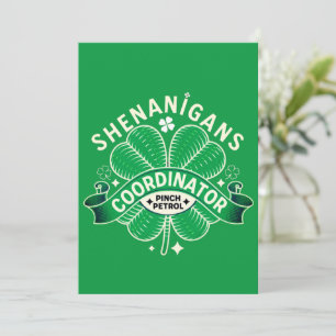 St Patricks Day - Shenanigans Coordinator Holiday Card