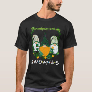 St Patrick's Day Shenanigans Gnomies Gnome Shamroc T-Shirt