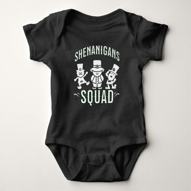 ST PATRICK'S DAY - SHENANIGANS SQUAD BABY BODYSUIT (Front)