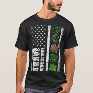 St Patricks Day Shenanigans Squad Us Flag American T-Shirt
