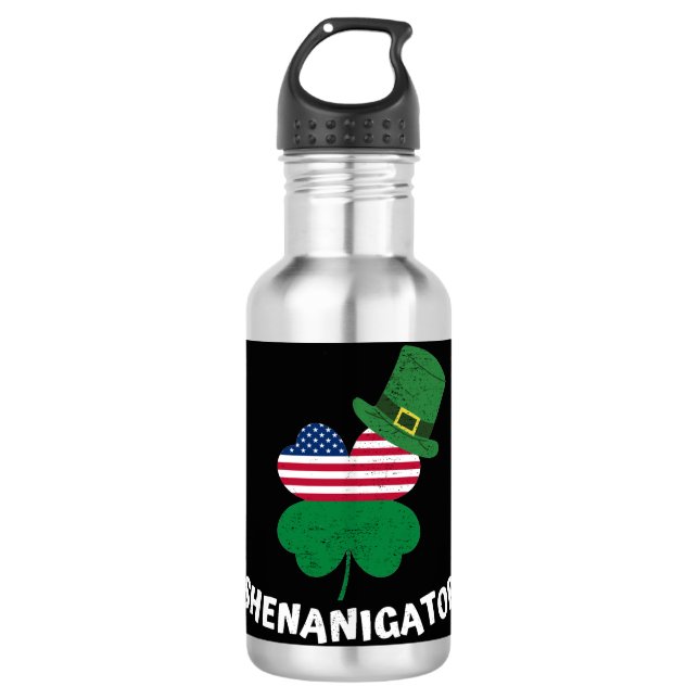 St. Patrick's Day Shenanigator 710 Ml Water Bottle (Front)