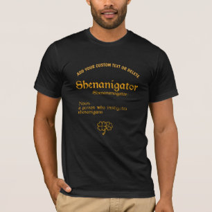 St Patrick's Day Shenanigator Shamrock Clover T-Shirt