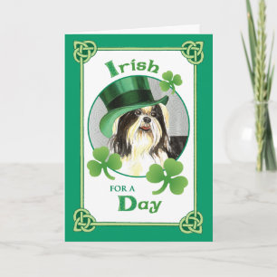 St. Patrick's Day Shih Tzu Card