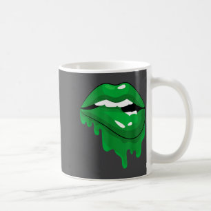 St Patricks Day Shirt Irish Green Lips Kisses Clot Coffee Mug