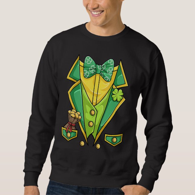 St Patricks Day Shirt Irish Tuxedo Childs Leprecha (Front)