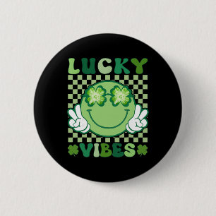 St Patricks Day Shirts For Women Men Kids Lucky Vi 6 Cm Round Badge