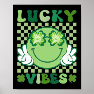 St Patricks Day Shirts For Women Men Kids Lucky Vi Poster