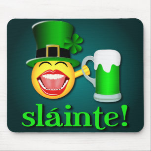 St Patrick's Day Sláinte Mousepad
