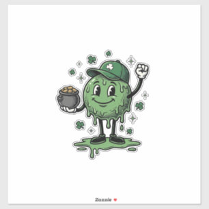 St Patricks Day Slime Mascot Vintage Vector Shirt_
