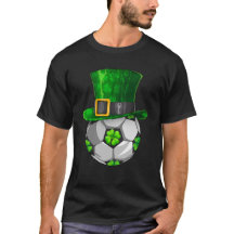 St Patrick's Day Soccer Ball Leprechaun Shamrock
