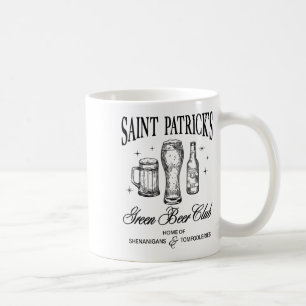 St. Patricks Day Social Club Green Beer St. Paddys Coffee Mug