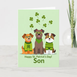 St Patricks Day Son Card