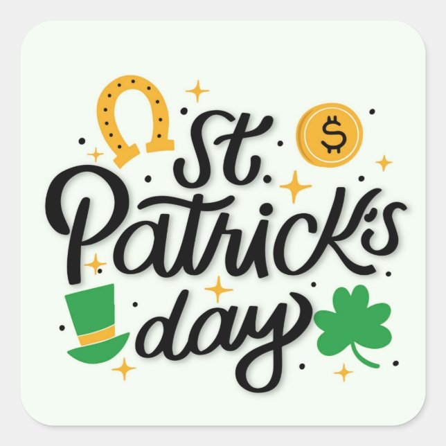 St Patricks Day    Square Sticker (Front)