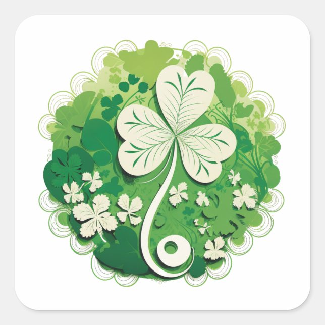 St Patricks Day  Square Sticker (Front)