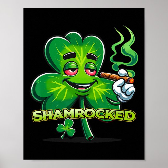 St Patricks Day St Patricks Day Clover Shamrock St Poster (Front)