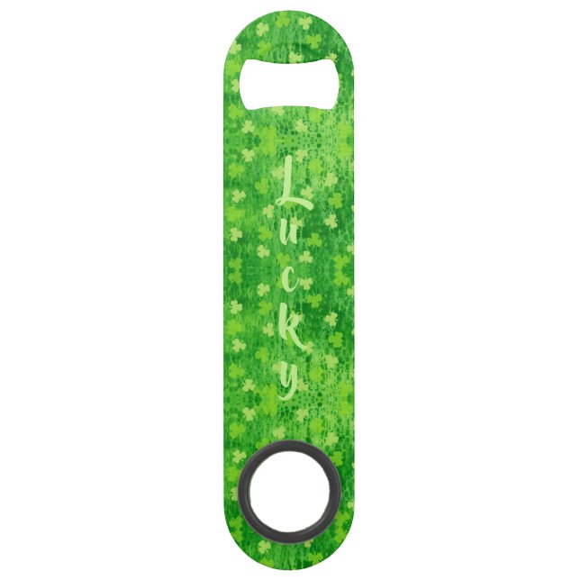 St Patrick's Day ~ Stainless Steel Bottle Opener (Front)