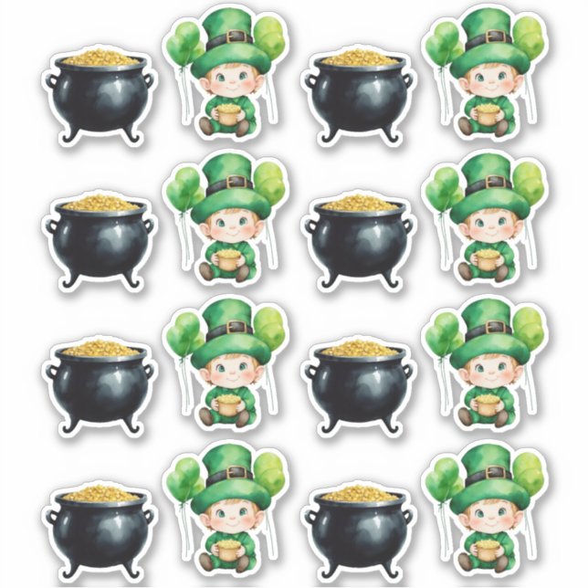 St. Patrick's Day sticker sheet (Front)