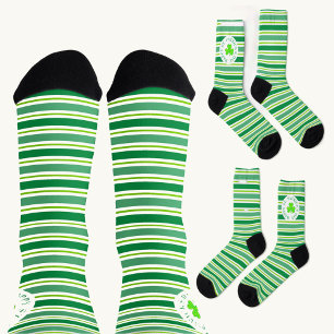 St. Patrick's Day Stripes All-Over-Print Socks
