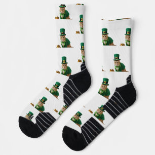 St Patrick's Day Sweet Cat Socks