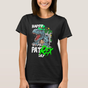 St Patricks Day T-Rex Happy Pat Rex Day Dinosaur T-Shirt
