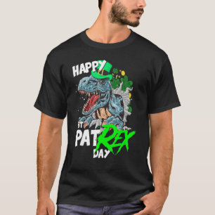 St Patricks Day T-Rex Happy Pat Rex Day Dinosaur T-Shirt