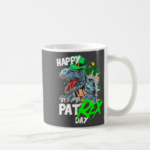 St Patricks Day T Rex Shirt Happy Pat Rex Day Dino Coffee Mug