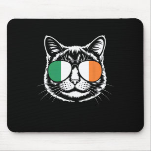 St. Patrick's Day T Shirt Cat Irish Flag Ireland C Mouse Pad