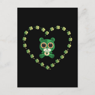St. Patrick's Day Teddy Bear Postcard