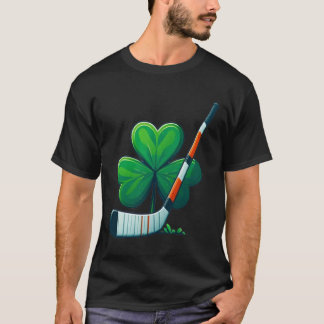 St Patricks Day Tee Shamrock Shirt Hockey St Patri