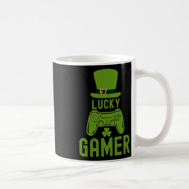 St Patricks Day Tee Shamrock St Patrick Lucky Game Coffee Mug (Right)