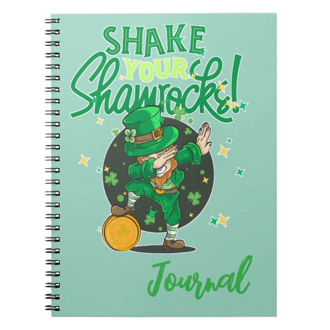 St Patricks day themed Notebook (Front)