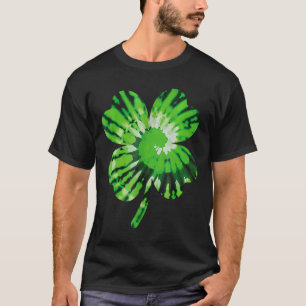 St Patricks Day Tie Dye Funny Cute Shamrock St Pat T-Shirt