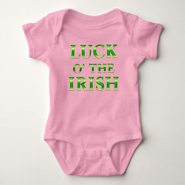 St. Patrick's Day Toddler Girls Pink T shirt (Front)