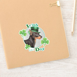 St. Patrick's Day Toy Manchester Terrier Vinyl