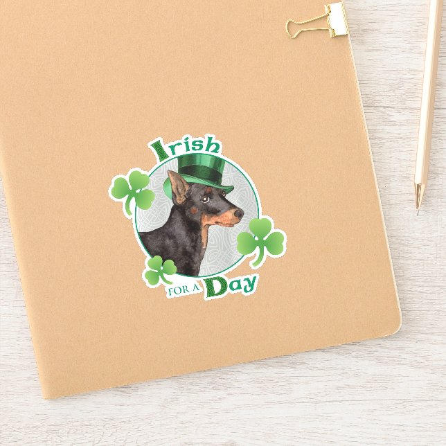 St. Patrick's Day Toy Manchester Terrier Vinyl (Notebook)