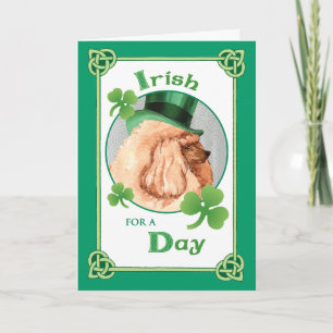 St. Patrick's Day Toy Poodle Card