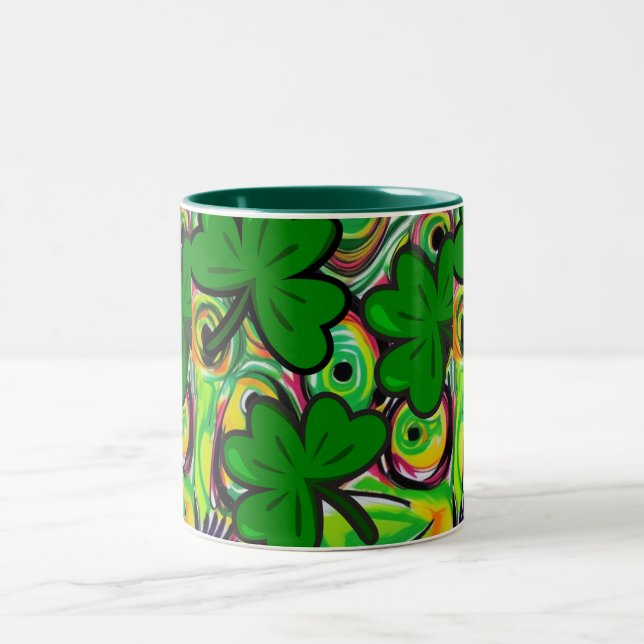 St. Patrick's Day Two-Tone Coffee Mug (Center)