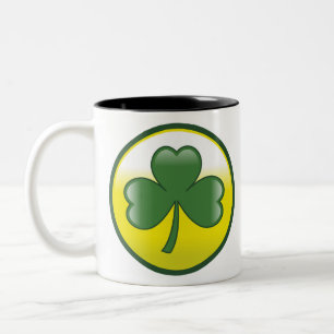 St. Patrick's day 🍀 Two-Tone Coffee Mug
