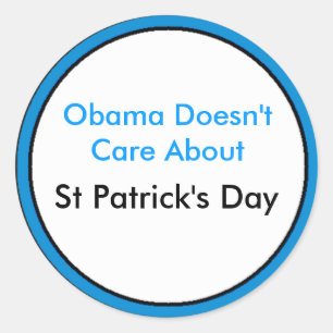 St Patrick's Day UCreate Templates Classic Round Sticker