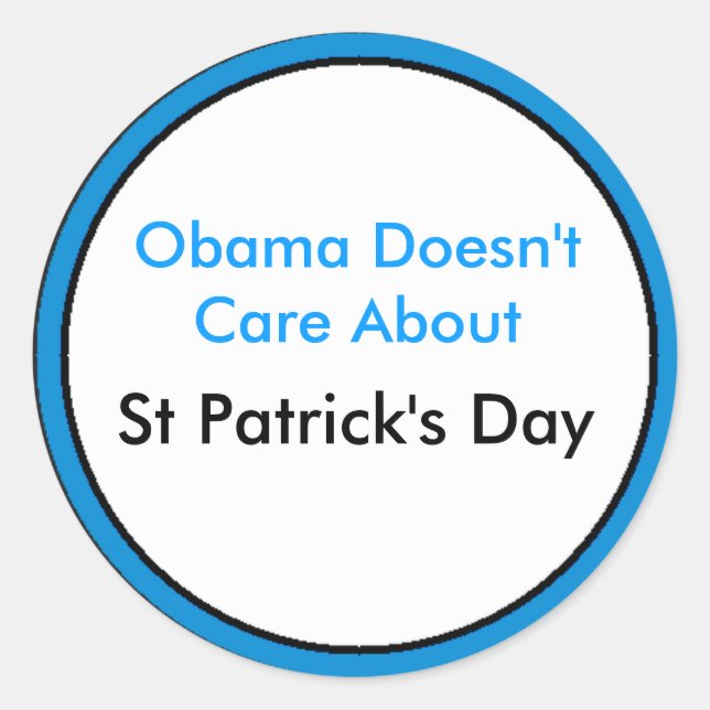 St Patrick's Day UCreate Templates Classic Round Sticker (Front)