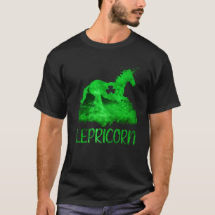 St Patricks Day Unicorn Lepricorn Irish Shamrock M T-Shirt