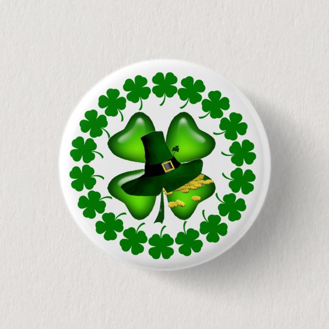St. Patrick's Day Unique Gift 3 Cm Round Badge (Front)