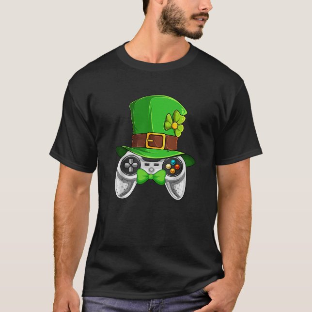 St. Patrick's Day Video Game Leprechaun Costume Sh T-Shirt (Front)
