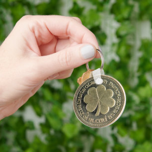 St. Patrick's Day Vintage Gold Coin Key Ring