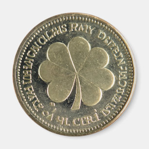St. Patrick's Day Vintage Gold Coin Magnet