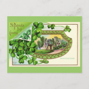 St. Patrick's Day Vintage Ireland Castle Postcard